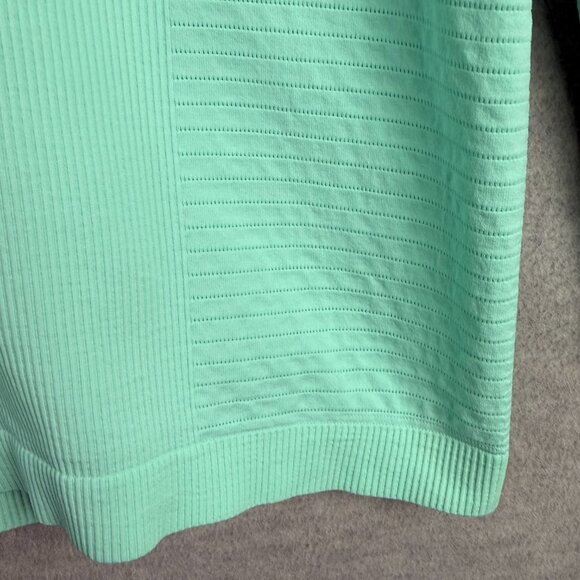 Athleta Plus 1X Flurry Blizzard Seamless Rib Turtleneck Wintergreen Mint - Picture 7 of 15